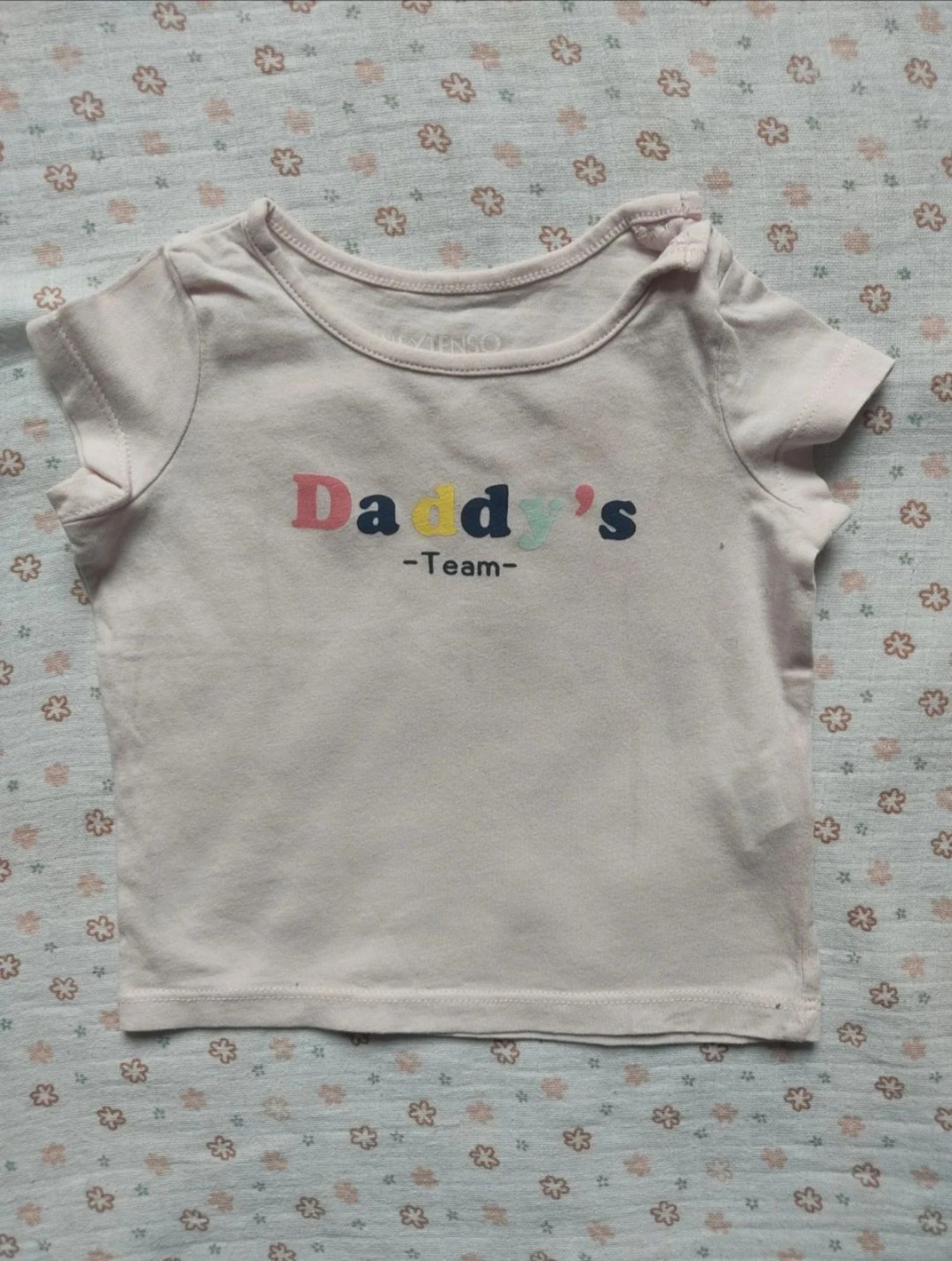 Tee-shirt "Daddy's team" In Extenso - Taille 6 mois - Très bon état
